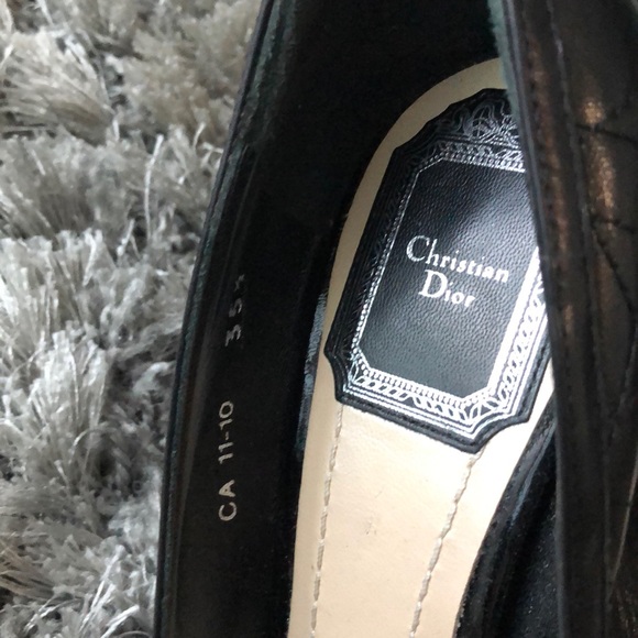 CHRISTIAN DIOR cannage peep toe pump - 35.5 - Picture 6 of 6
